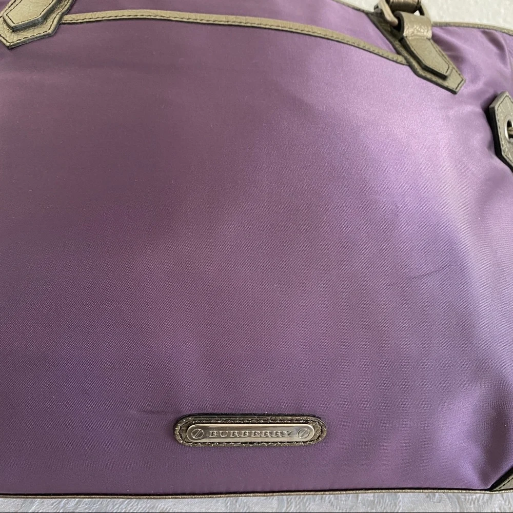 Burberry nylon leather